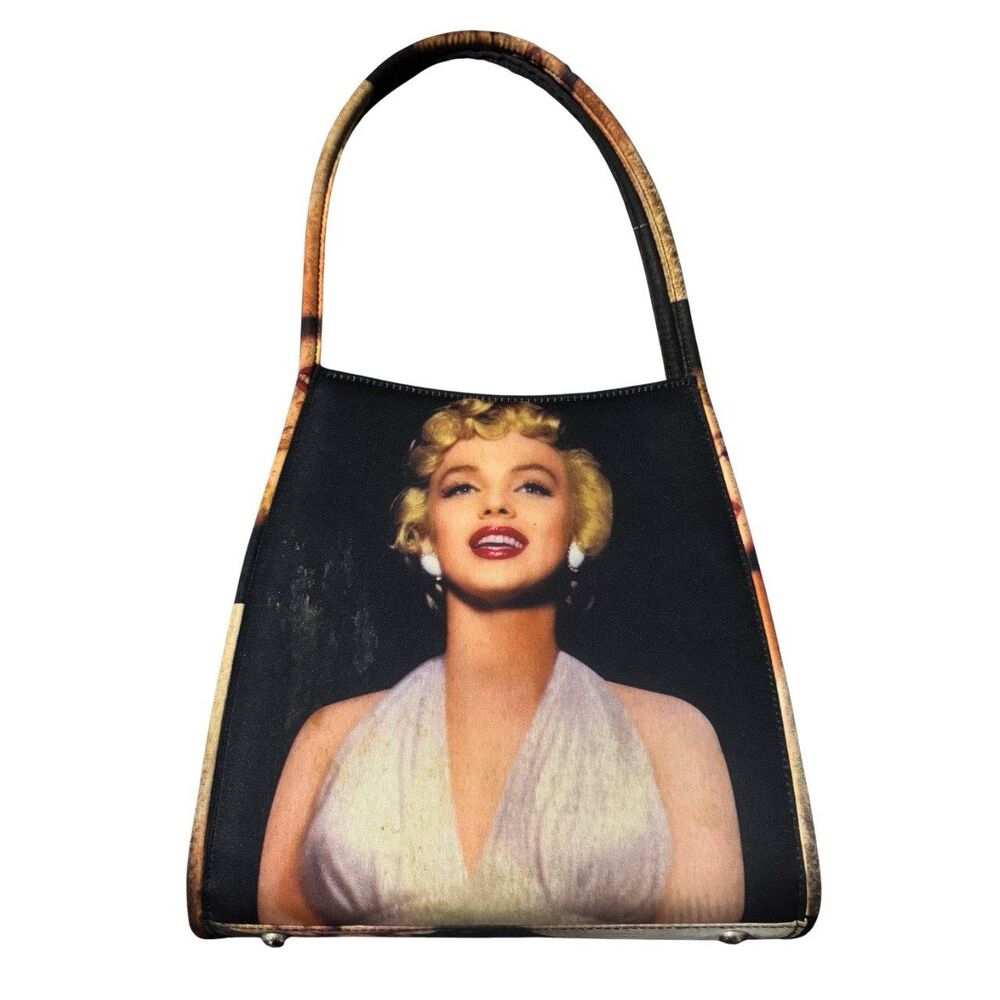 Vintage Y2K Sequin Marilyn Monroe Indie Sleaze Glam Kitsch McBling Handbag Purse - Picture 2 of 5